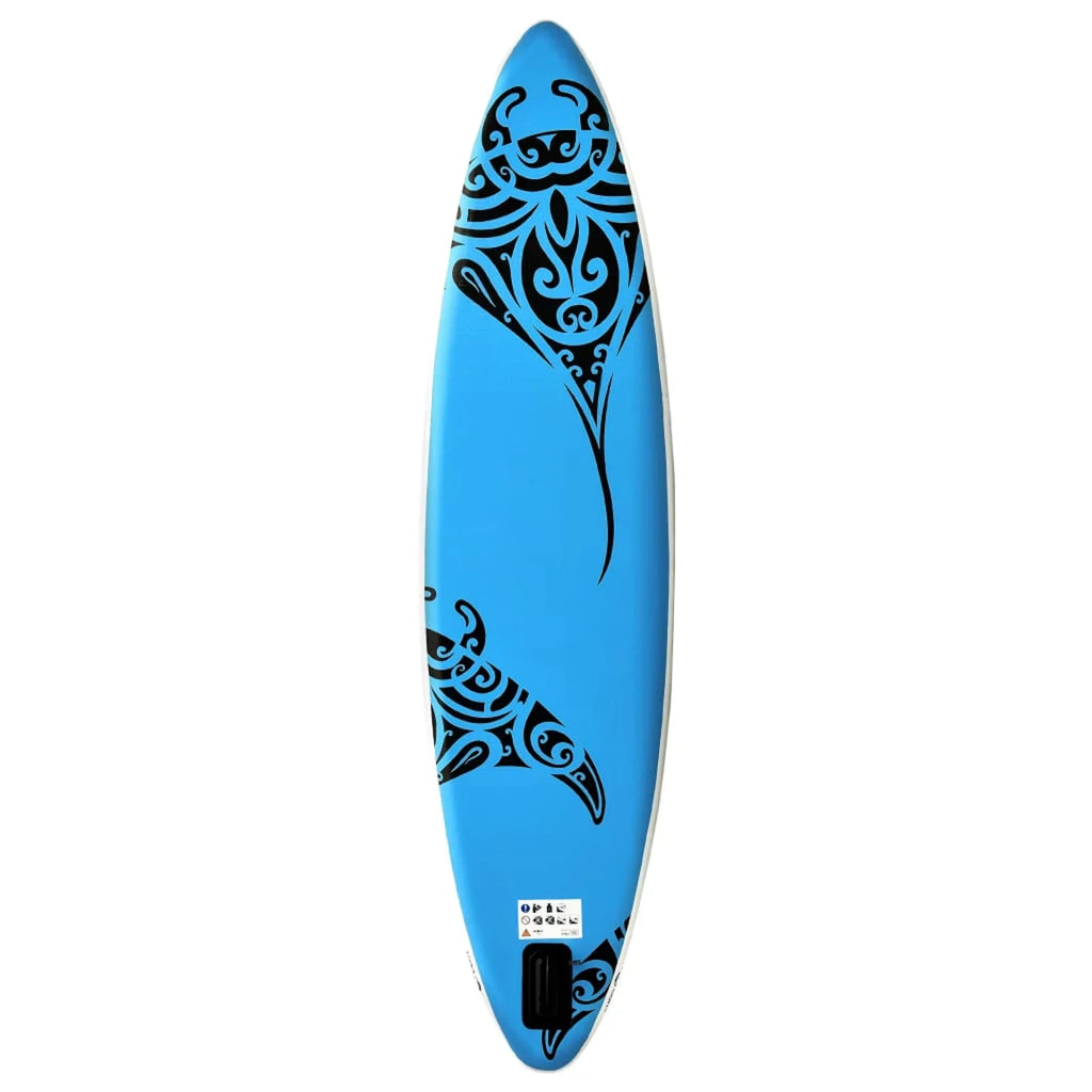 Walmeck Inflatable Paddleboard Set 120.1"x29.9"x5.9" Blue
