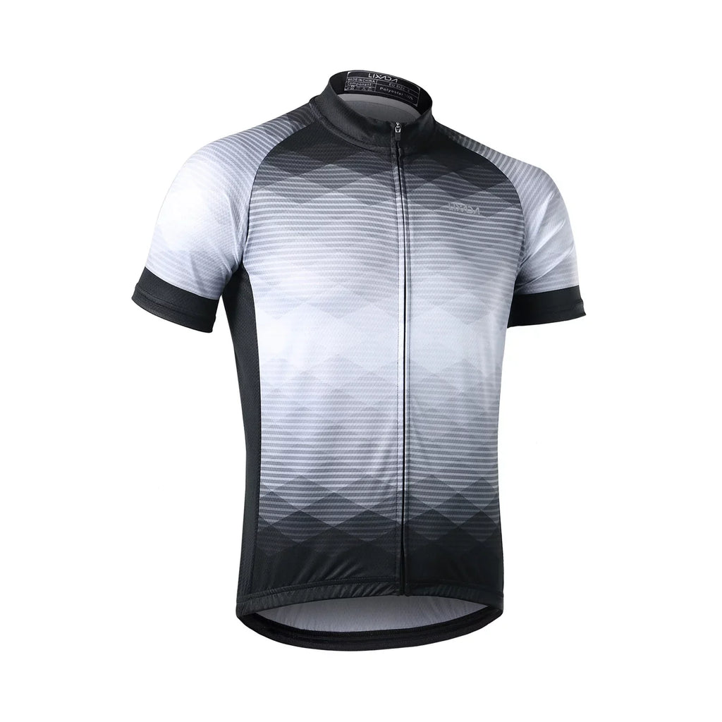 Lixada Men Cycling Jersey Breathable Short Sleeve Bike Shirt and Padded Shorts MTB Bicycle Clothing Suit