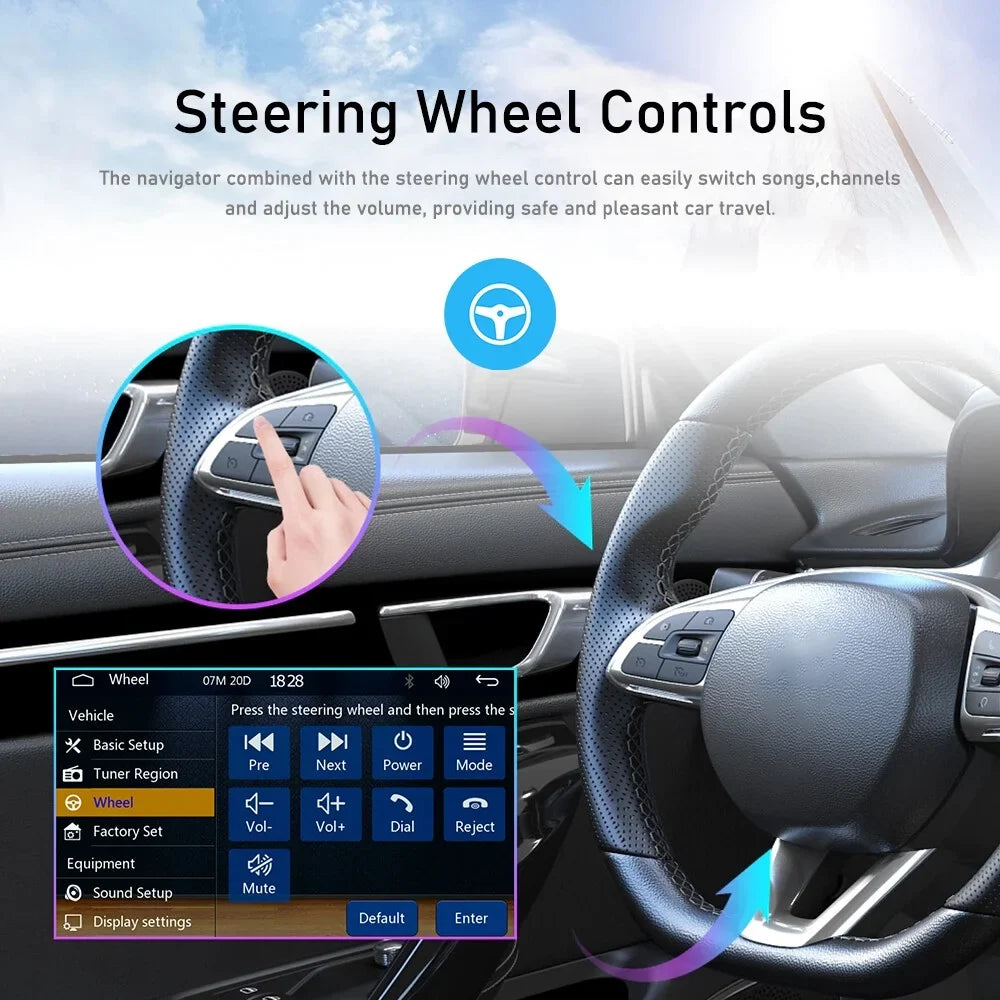 Podofo Single 1 Din 5'' Touch Screen Car Stereo Radio with Apple Carplay Android Auto Mirror Link HD Car MP5 Multimedia Player Bluetooth USB FM Audio Receiver USB, Backup Camera Included