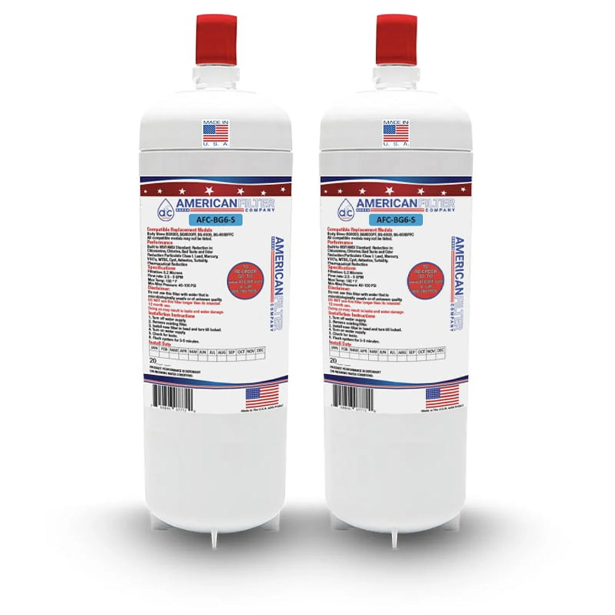 AFC Brand , Water Filter , Model # AFC-APH3-2 , Compatible with - 2 Filters - Made in U.S.A.