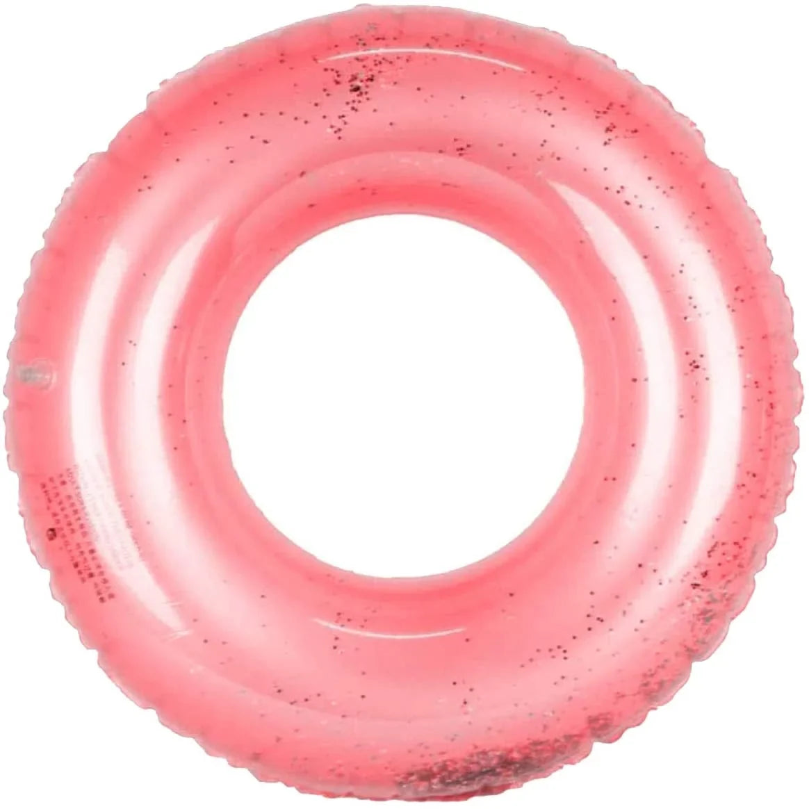 Alyvia Inflatable Rose Gold Pool Float with Glitter Inside, Fun Beach Floaties, Swim Party Toys, Summer Pool Round Rings for Adults & Kids | 48 Inch