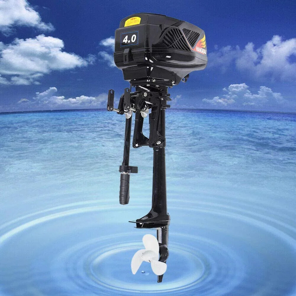 Miumaeov 4HP 1000W Electric Outboard Motor, Ship Engine Heavy Duty Outboard Trolling Motor Propeller Electric Start Marine Trolley Driver Brushless Motor Propeller