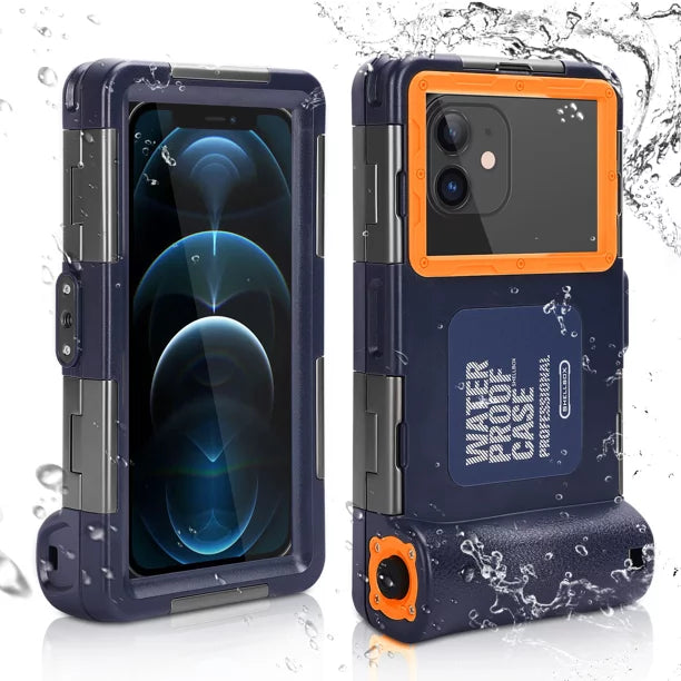 UrbanX Professional [15m/50ft] Swimming Diving Surfing Snorkeling Photo Video Waterproof Protective Case Underwater Housing for Oppo F19 Pro+ 5G And all Phones Up to 6.9 Inch LCD with Lanyard