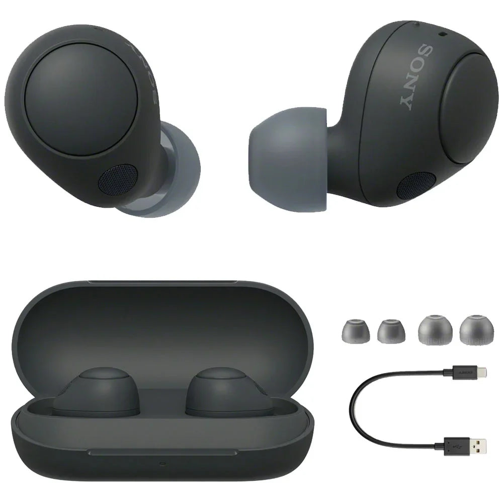 Open Box Sony WF-C700N Truly Wireless Noise Canceling in-Ear Bluetooth Earbud Headphones with Mic and IPX4 Water Resistance, Black