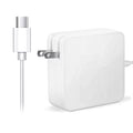 KONKIN BOO Compatible White 65W AC Adapter Charger Power USB-C Cord Replacement for DELL Latitude 7285 7390 2-in-1 PSU