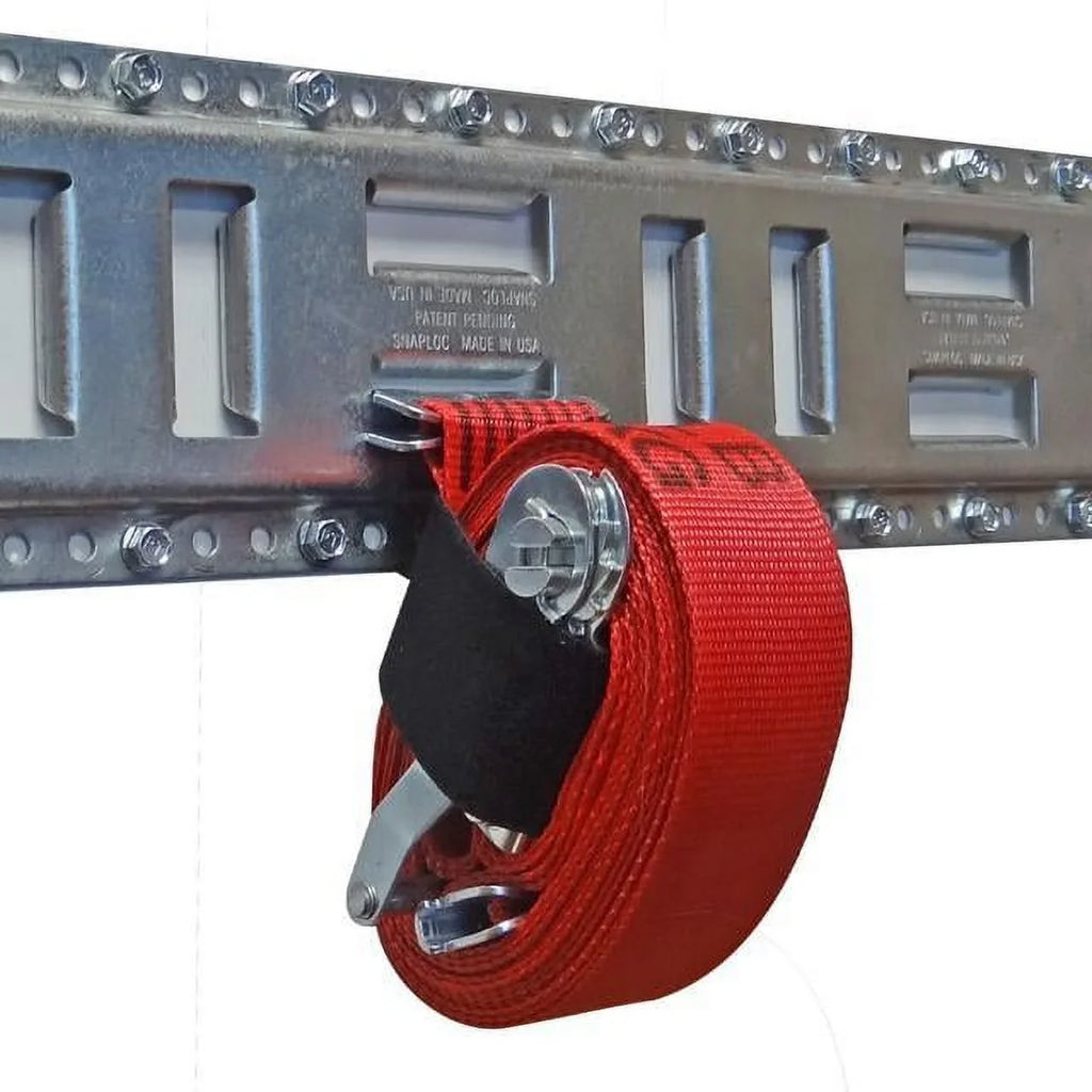 SNAP-LOC Fast-Track E-Track 32 Inch 4-Pack Galvanized Steel Horizontal Vertical, Logistic Tie-Down for Pickups, Trucks, Trailers