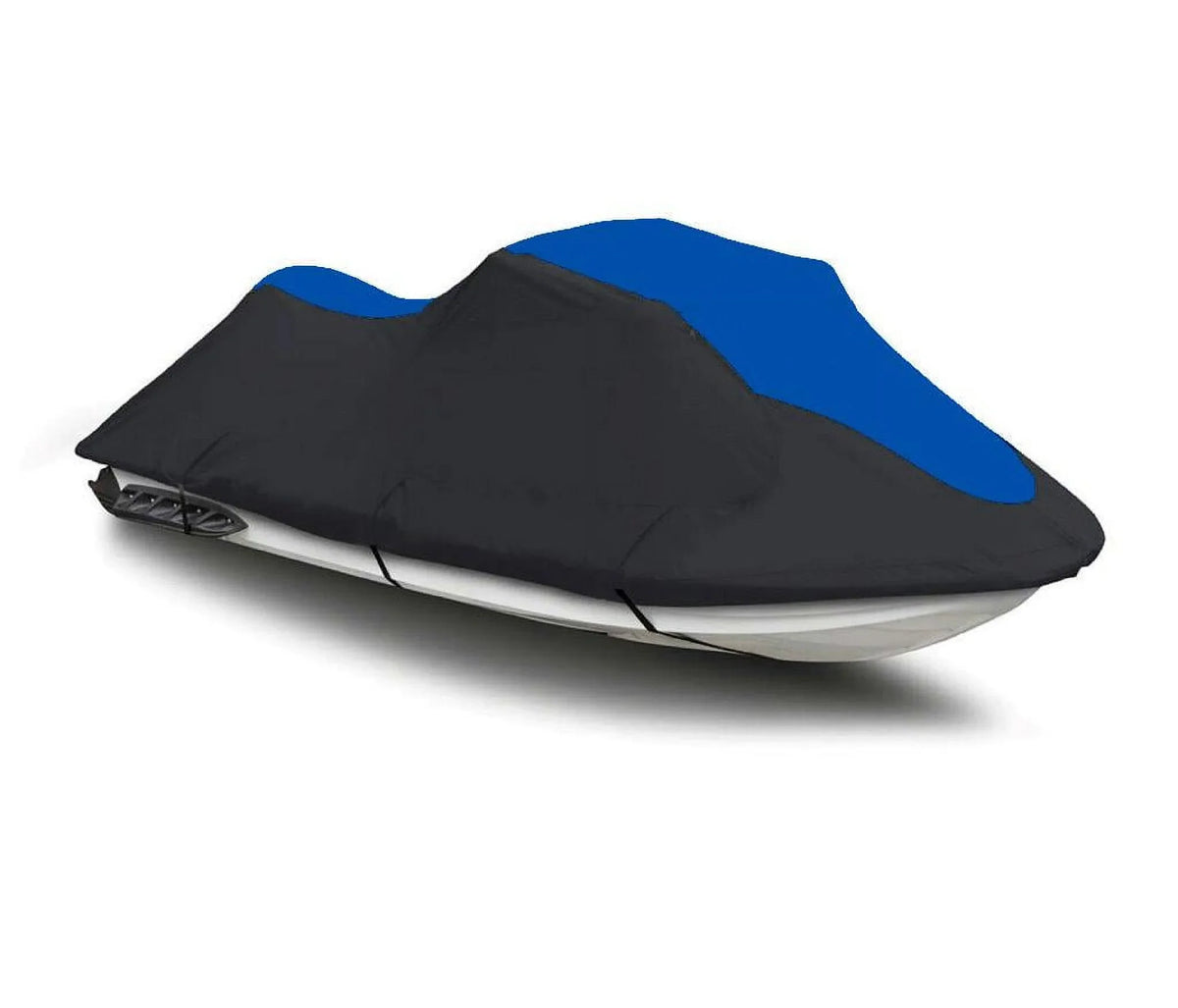 BLACK / BLUE HEAVY-DUTY, 600 DENIER Protection Compatible for Polaris Virage TXi 2001 2002 Jet Ski Trailerable Wrap