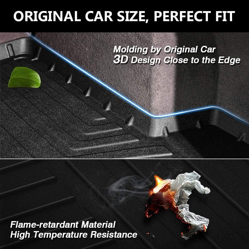 TPO Trunk Mats Fabric 3D Molded Protection For Jeep Grand Cherokee 2011-2021 Cargo Mats