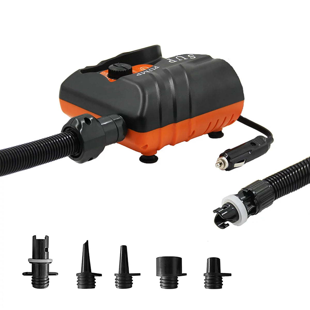 Reliable 16 PSI Electric Air Pump with 6 Nozzles for Inflatables and Ship at ammoon