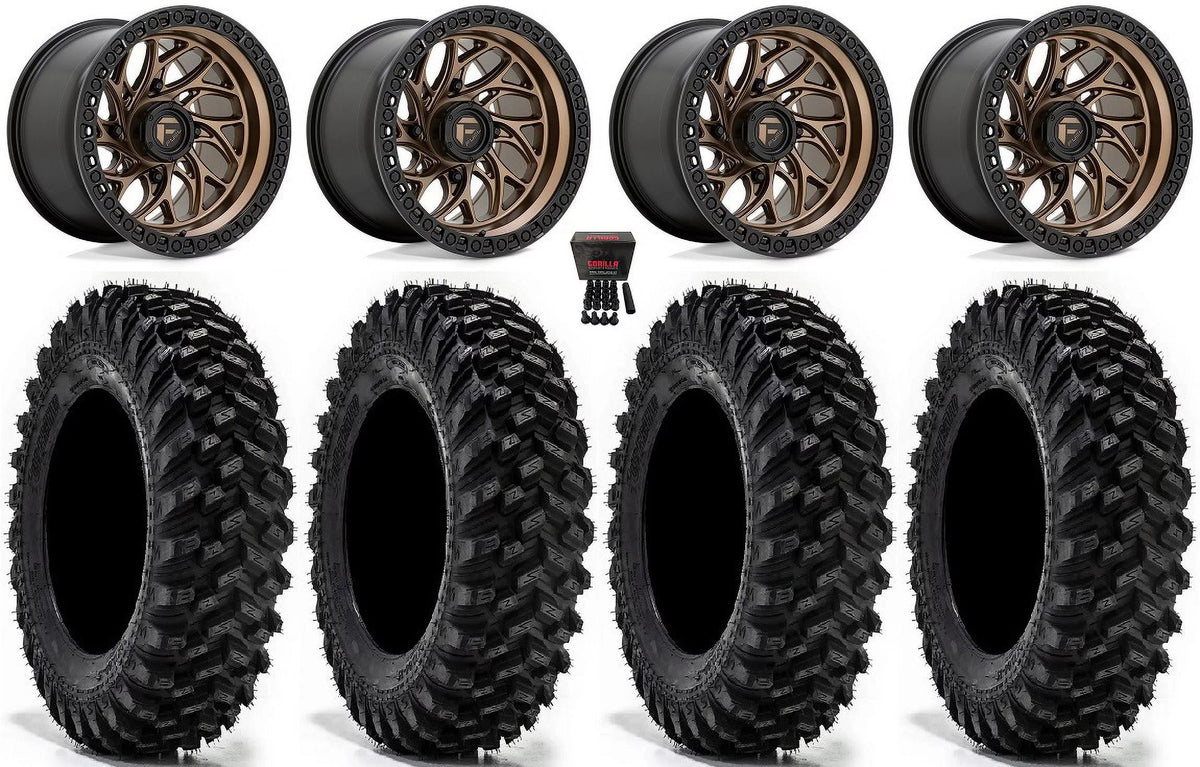 Fuel Runner 15" Wheels Bronze 30" Warrior XT Tires Polaris RZR XP 1000 / PRO XP / Ranger XP 900/1000