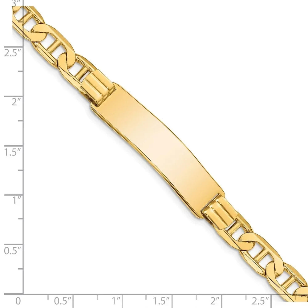 Auriga Fine Jewelry 14K Yellow Gold Anchor Link Id 8 inch for Women