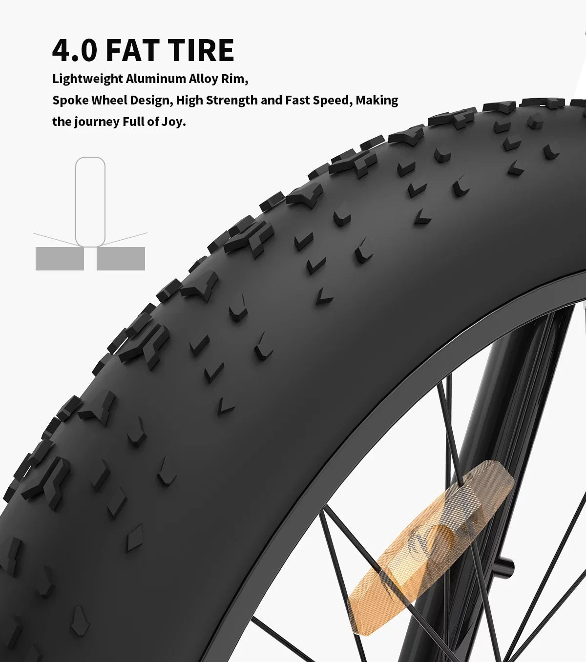 Kmowoo 26inch 750W Electric Bike Fat Tire P7 48V 13AH Removable Lithium Battery for Adults with Detachable Rear Rack Fender(White)S07-G