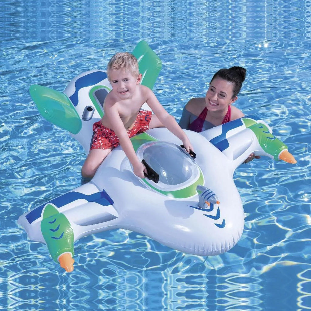 Airplane Baby Swimming Float Inflatable Pool Floaties Toys Outdoor Swimming Ring Seat Vessel for Kids Infant Toddler Baby Boys