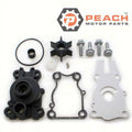 Peach Motor Parts PM-63D-W0078-01-WH Water Pump Repair Kit (With Housing); Fits Yamaha®: Kit (63D-W0078-01-00, 63D-W0078-00-00) + Housing 63D-44311-00-00, Sierra®: 18-3415