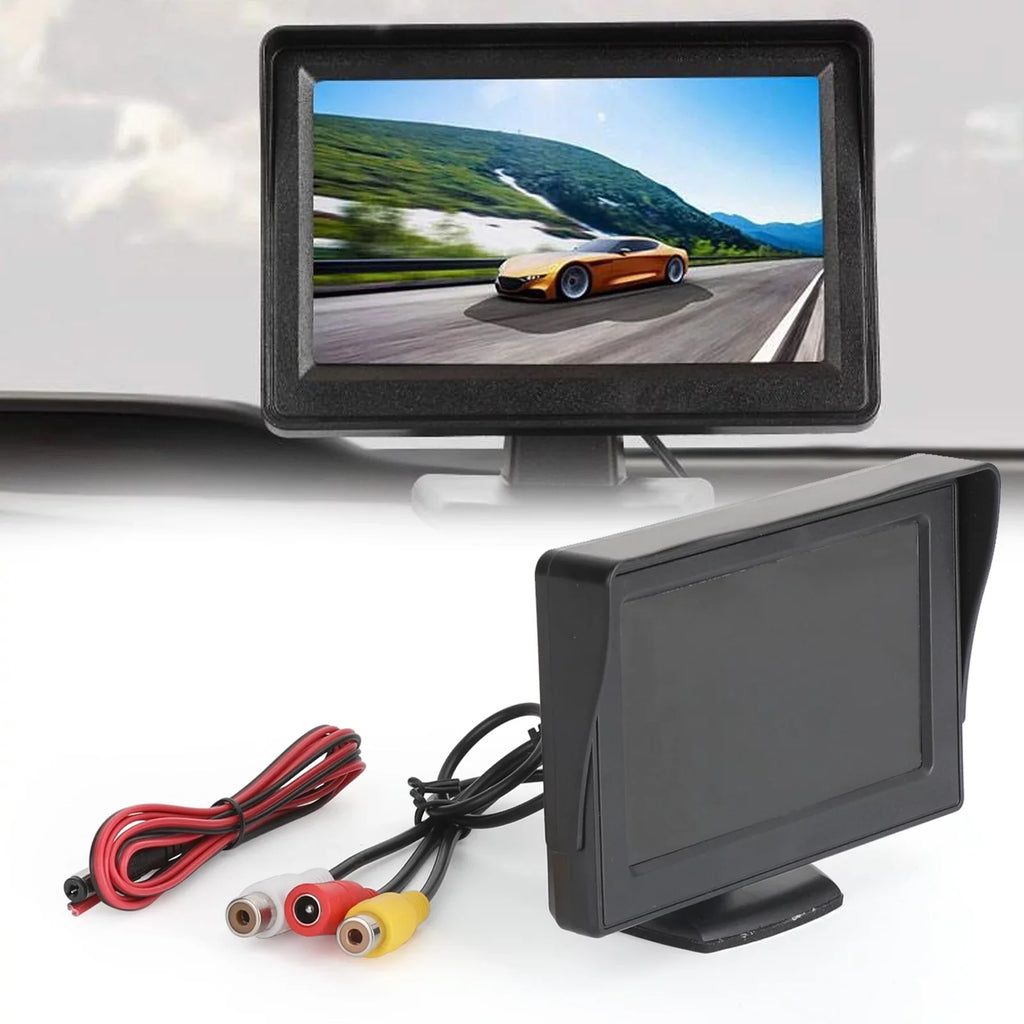 4.3" TFT LCD Car MonitorRear View HD Camera Display Reverse Monitor NTSC PAL