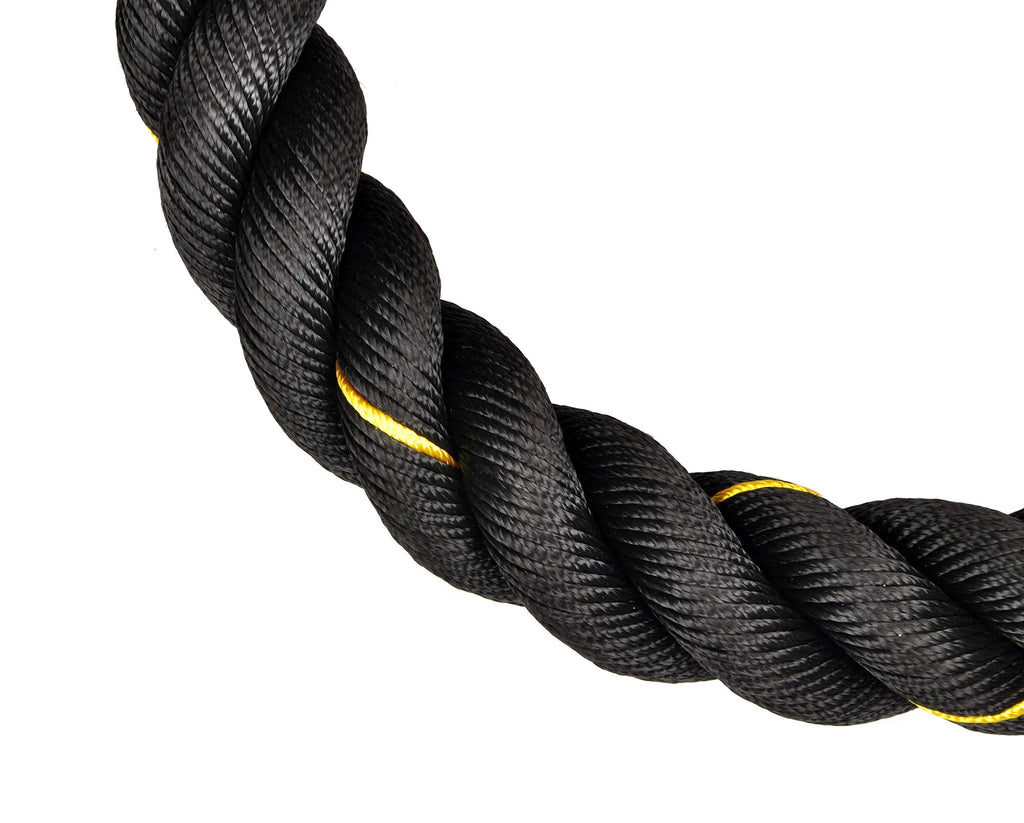 BalanceFrom Battle Rope 1.5 Inch Diameter Poly Dacron 30 FT Length, Heavy Ropes for Home Gym and Workout
