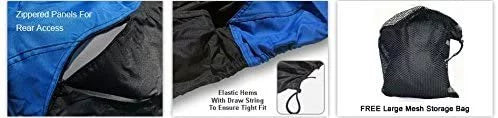 Custom Contour Fit Weatherproof Jet Ski Wrap for Kawasaki 900 STS 2001-2002 - Blue/Black Color - All Weather - Trailerable - Protect from Rain & Sun! Includes Trailer Straps & Storage Bag