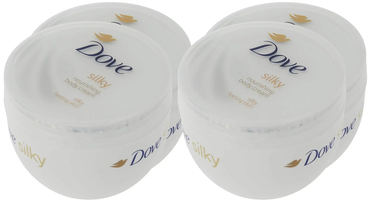 Dove Silky Nourishment Body Cream 300Ml - 4 Pack