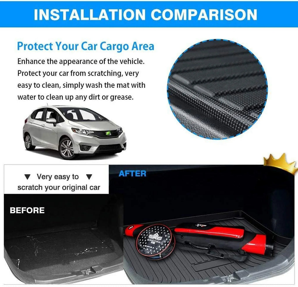 TPO Trunk Mats Fabric 3D Molded Protection For Jeep Grand Cherokee 2011-2021 Cargo Mats