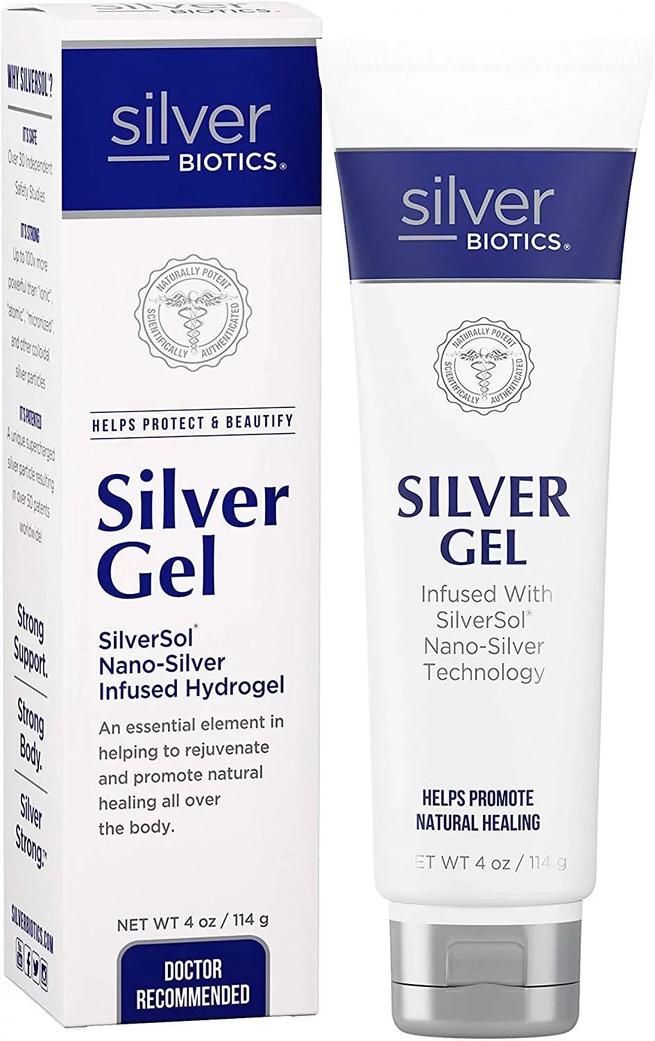 n Biotech Labs Silver Biotics Silver Gel Ultimate Skin & Body Care 4 oz