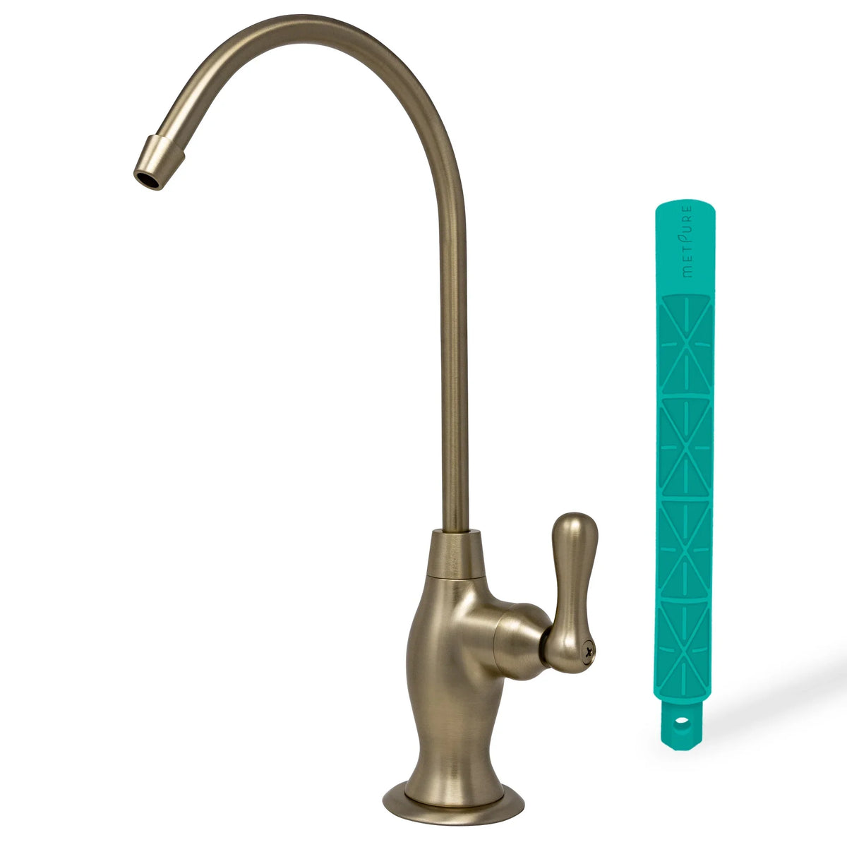 Metpure Water Filtration Faucet Champagne Gold Vase Style Non Air Gap Reverse Osmosis Drinking Water Dispenser With Faucet Wrench