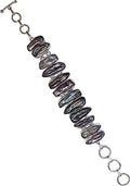 Biwa Pearl Gemstone for Women, 925 Silver Plated Handmade 8" Length Adjustable Fashion Jewllery, Gift Party Boho Designer Chain