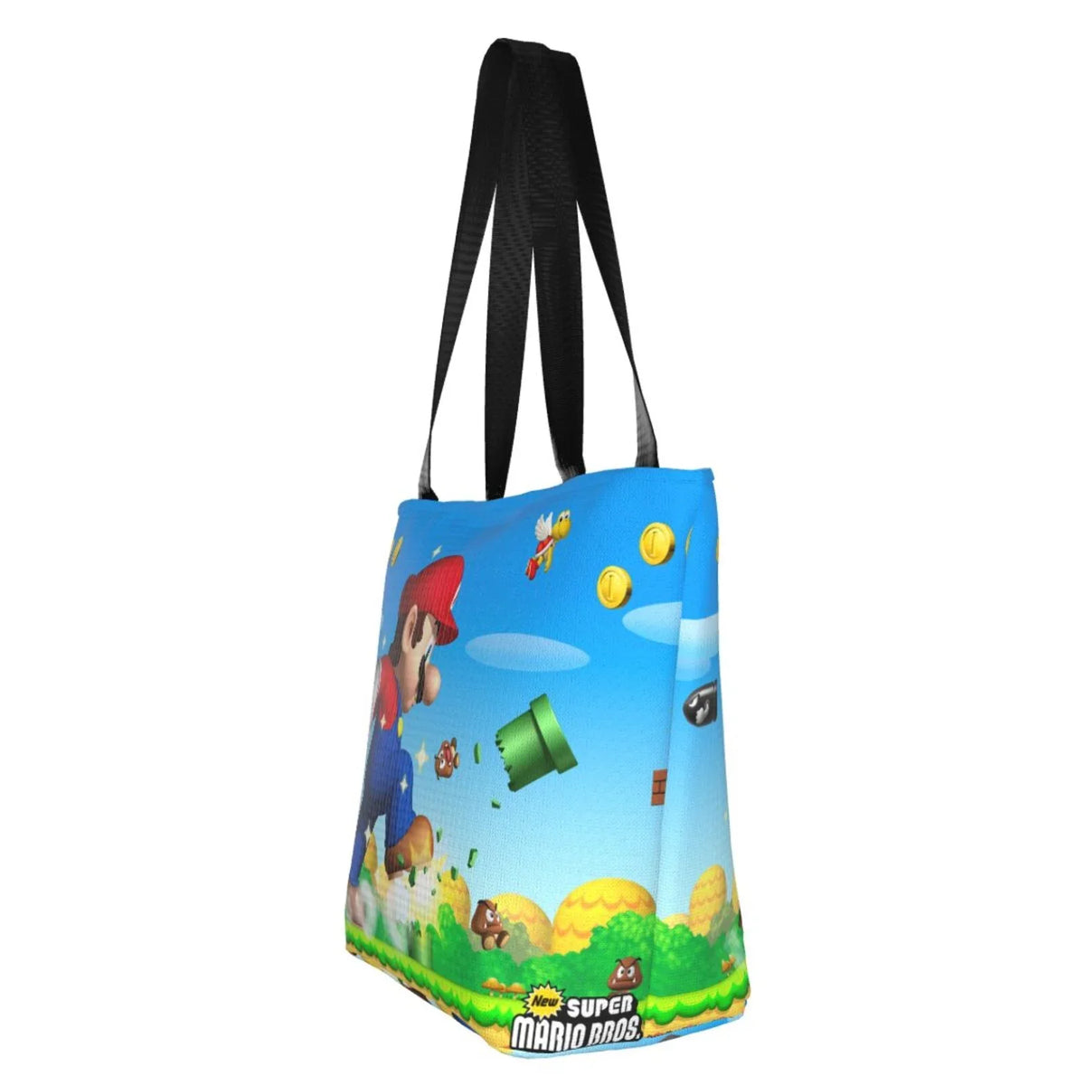 Super Mario Animated Women's Tote Bag Large Capacity Shoulder Handbag For Travel Beach Shopping Business Work School