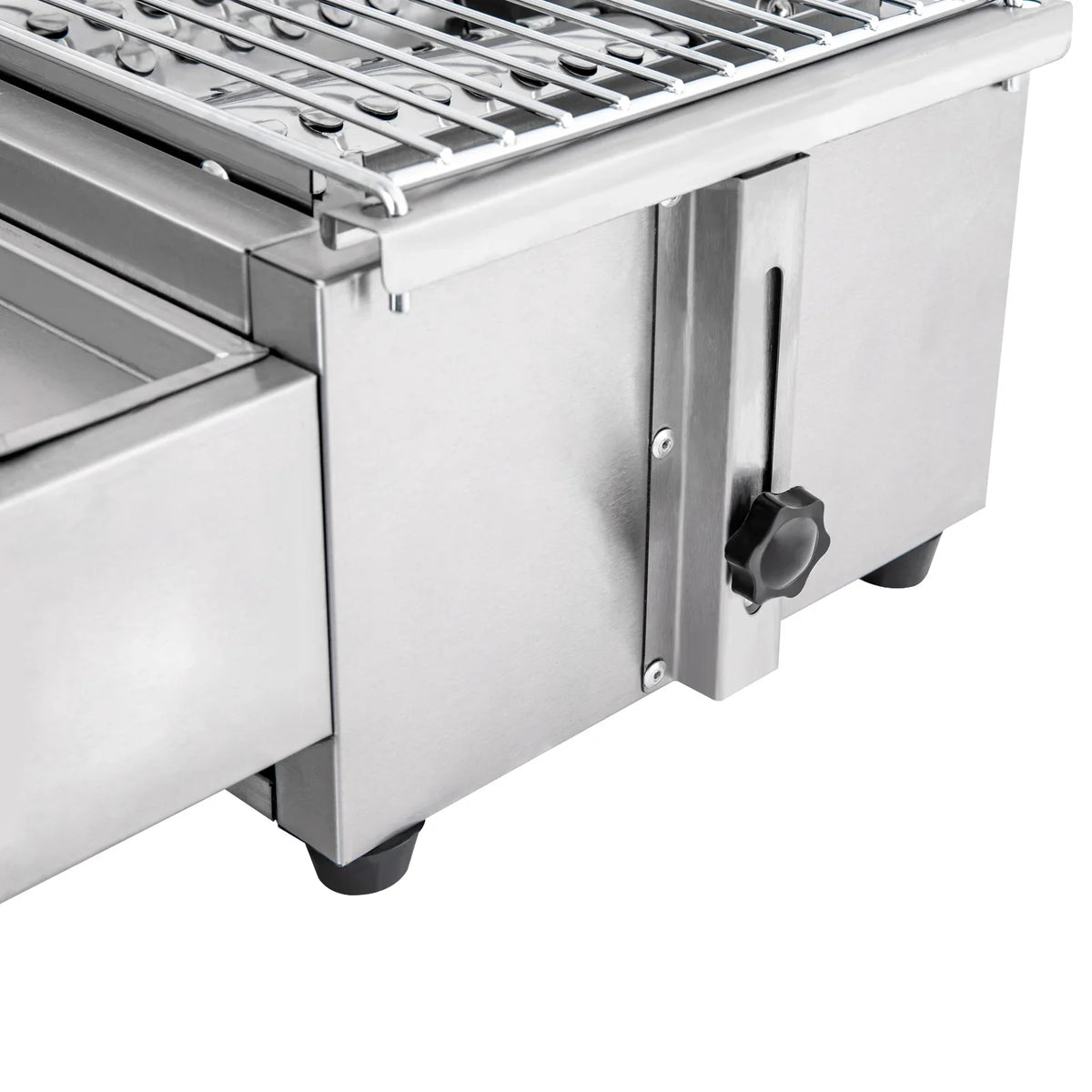 Countertop Barbeque Grill, LPG Gas 4-Burner Stainless Steel Grill for Outdoor Sliver