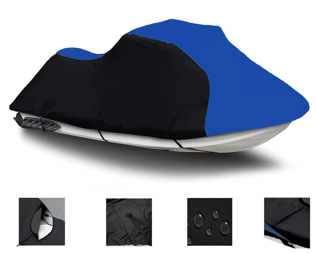 BLACK / BLUE HEAVY-DUTY, TOP OF THE LINE Protection Compatible for Sea Doo Sea-Doo Bombardier GTS Inter 2000 2001 Jet Ski Wrap