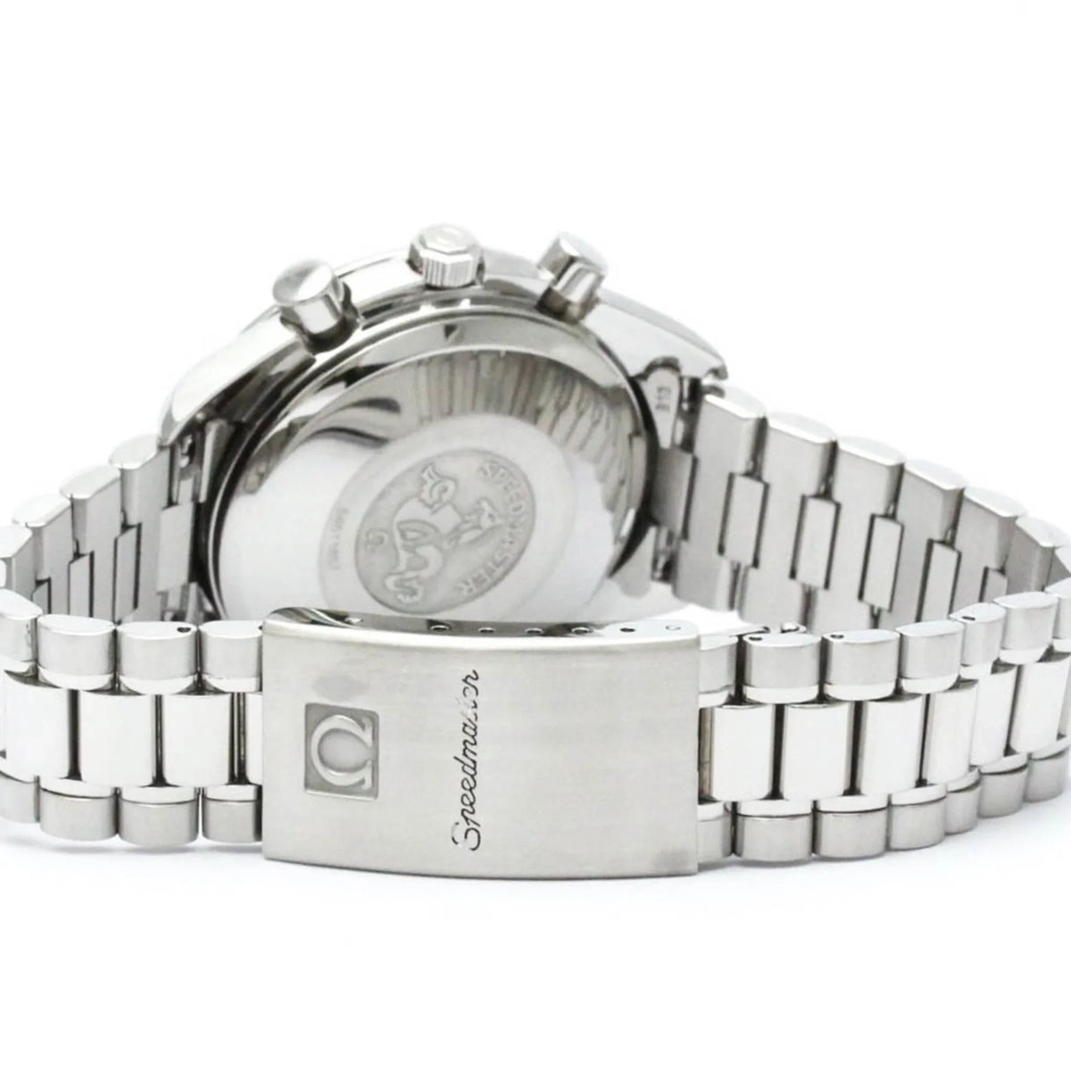 Pre-Owned Polished OMEGA Speedmaster Date Steel Automatic Mens Watch 3511.80 BF563399 (Good)