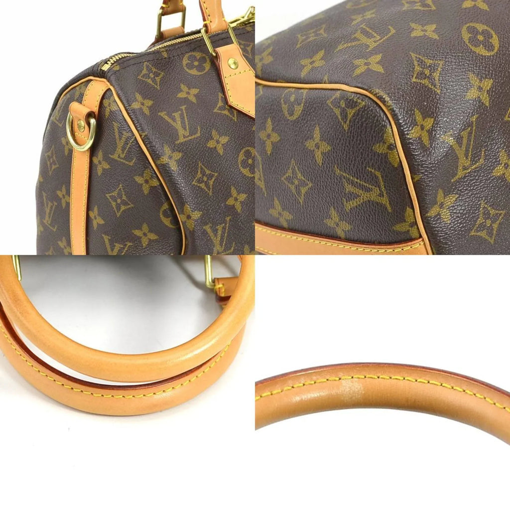 Pre-Owned LOUIS VUITTON Handbag Crossbody Shoulder Bag Monogram Speedy Bandouliere 30 Canvas Brown Women's M40391 (Good)