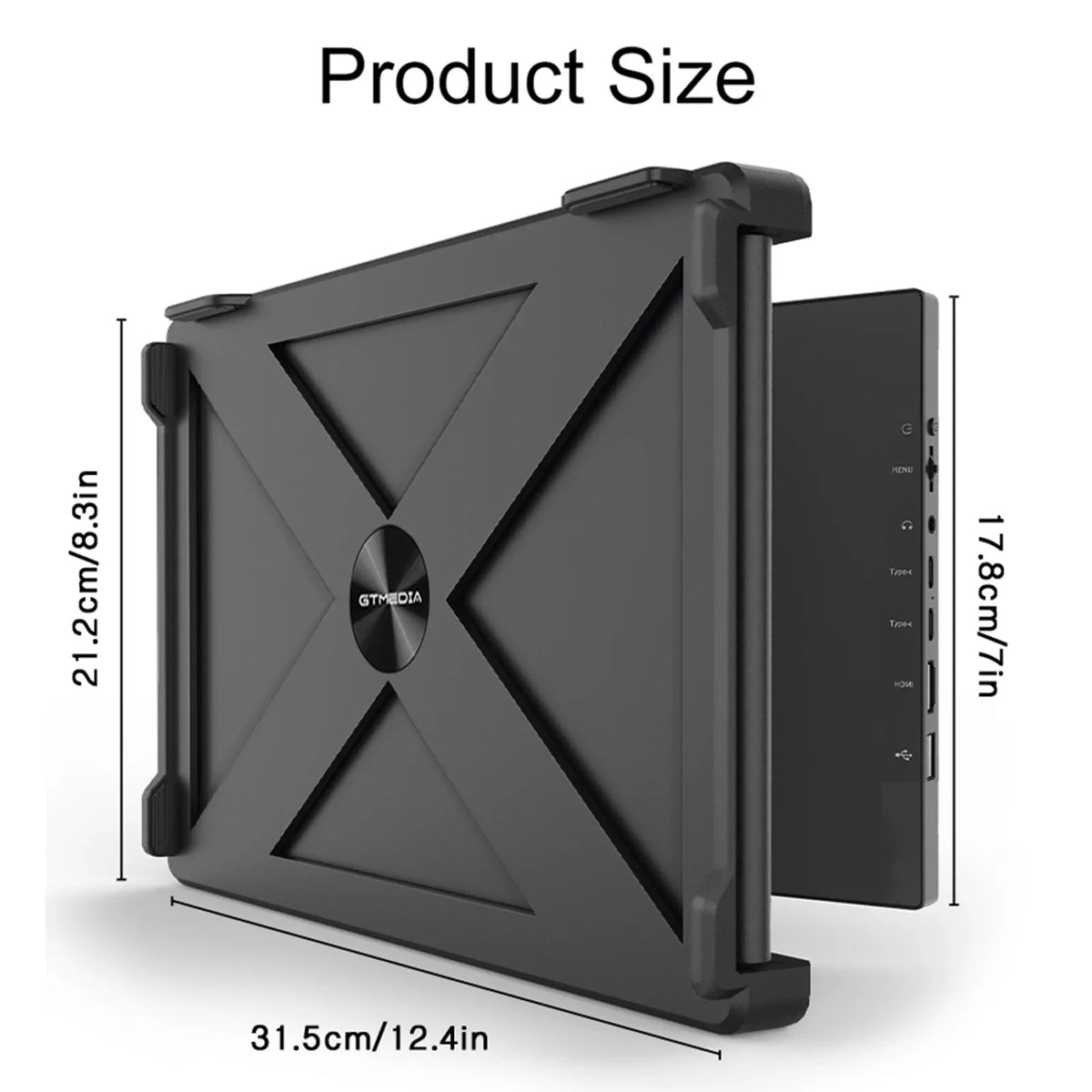 GTMEDIA Mate X 11.6-inch Portable Dual Screen Monitor for Laptop - Full HD IPS Display, Easy Setup and Versatile Usage