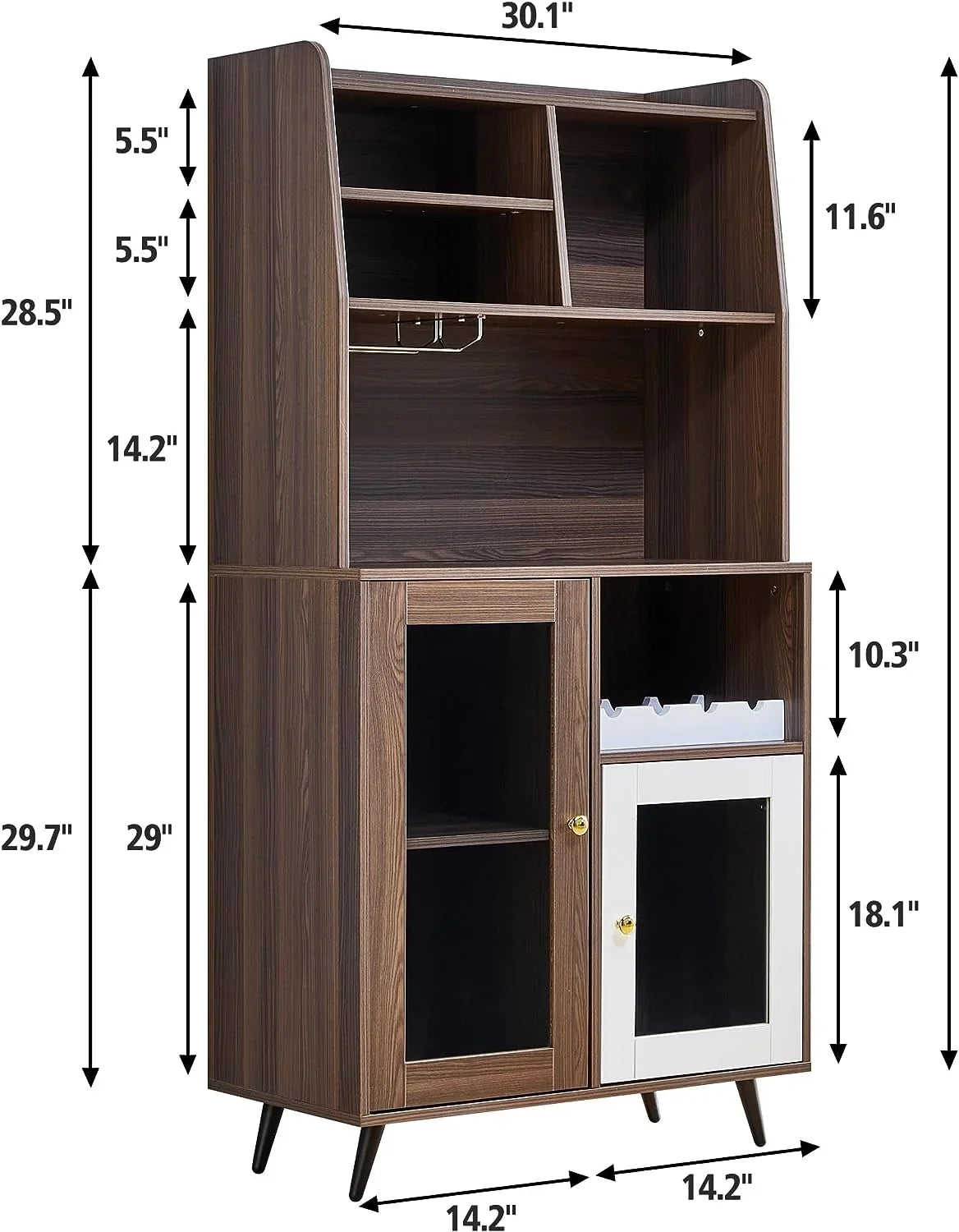 TJUNBOLIFE Locker Wine Rack Locker Cabinet Locker Multifunctional Cabinet Kitchen Cabinet Dining Room Cabinet with Mix of Cabinets and Shelves for Home Bedroom Living Room