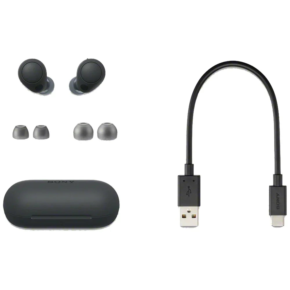 Open Box Sony WF-C700N Truly Wireless Noise Canceling in-Ear Bluetooth Earbud Headphones with Mic and IPX4 Water Resistance, Black