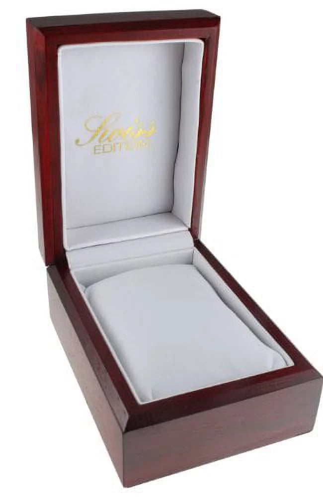 Swiss Edition Men's Two Tone Silver & 23K Gold Plated Luxury Roman Numeral White Dial Gold Bezel Dress Watch SE3606-M