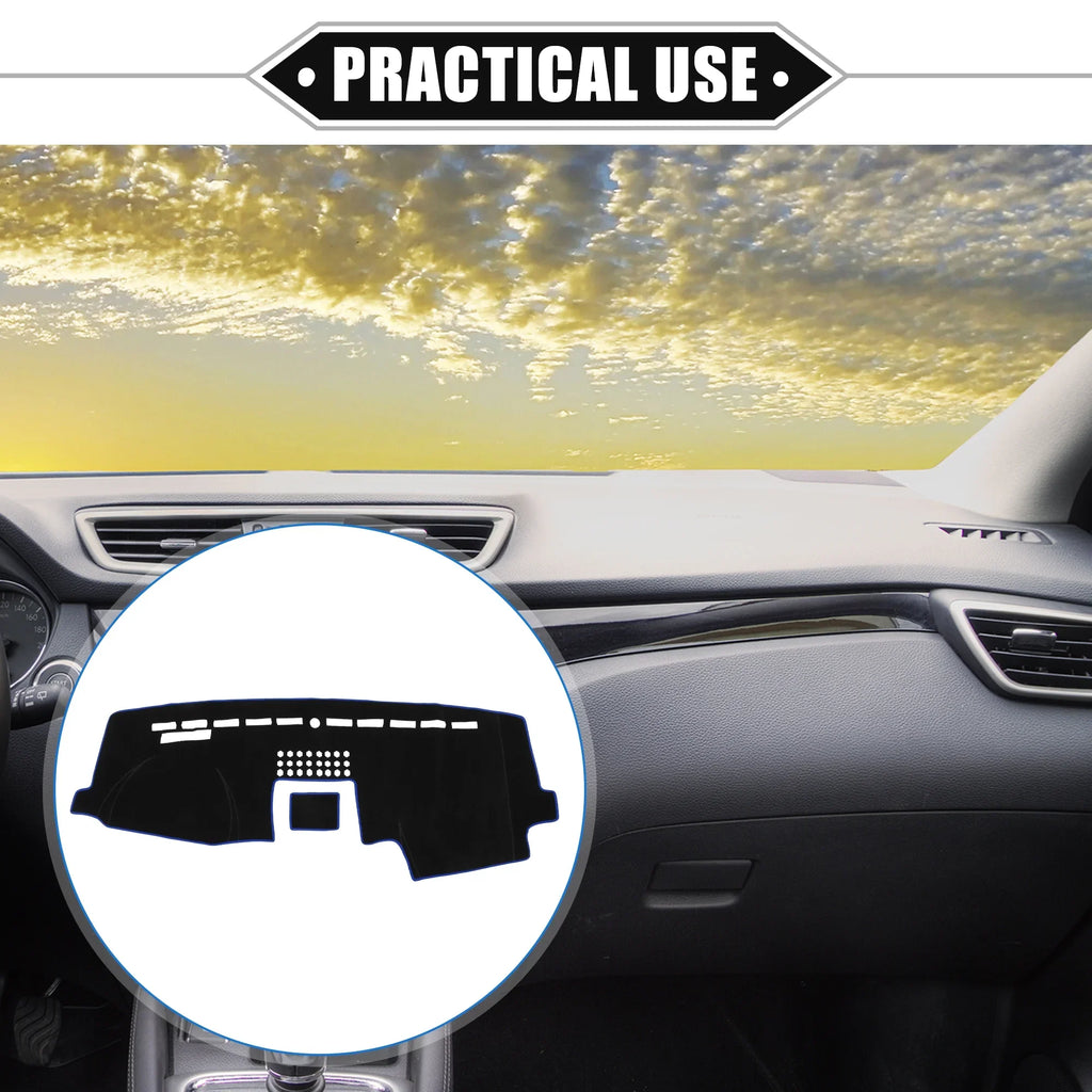 Unique Bargains Car Center Console Dashboard Protection Mat for Ford F150 2015-2020 Protective Polyester Black Blue