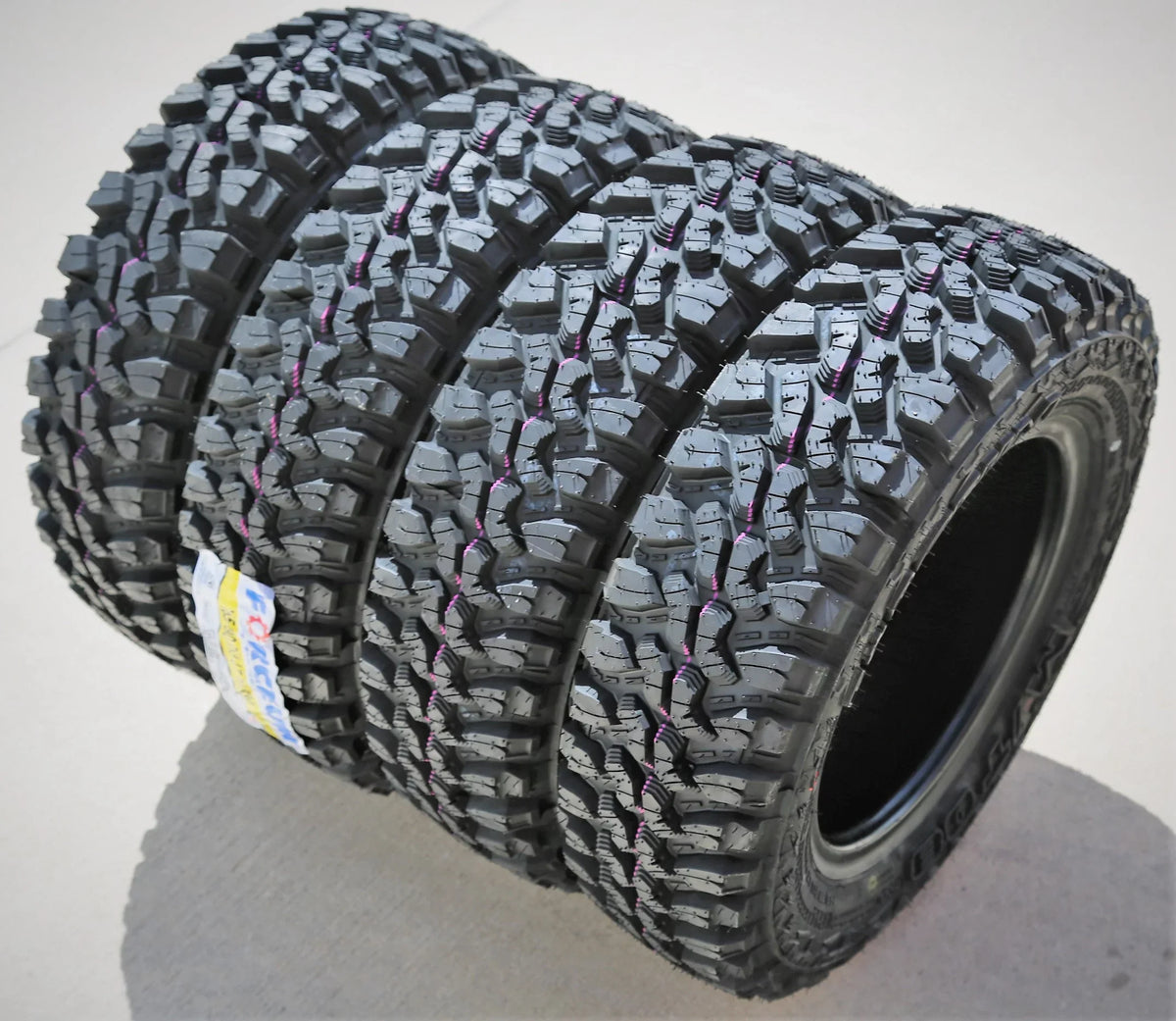Set of 4 (FOUR) Forceum M/T 08 Plus LT 165/80R13 Load D (8 Ply) MT Mud Tires Fits: 1980 Mazda RX-7 GS, 1981-82 Mazda RX-7 GSL