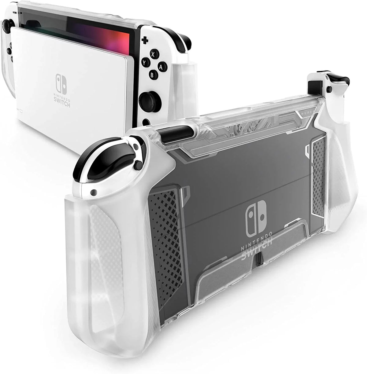 Dockable Case for Nintendo Switch O 2021, [Blade Series] TPU Grip Protective Shield Accessories Compatible