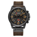 CURREN 8314 Men Watch Quartz Brand Watch Wristwatch Calendar Hour Minute Time Display Leather Watch