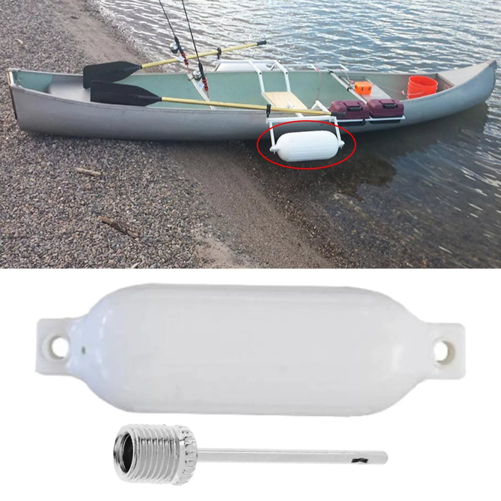 Vessel Ribbed Inflatable Craft Bumpers for Bass Craft Fishing Vessel White