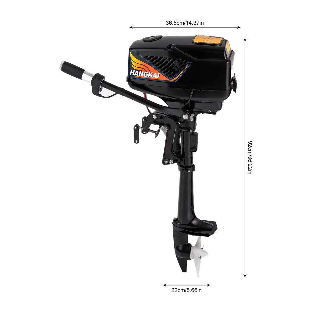 5HP Electric Trolling Motor with Pure Copper Brushless,Outboard Motor - 48V/1200W Ship Motor for Kayak, Small Ships, Paddle Vessel Fiberglass Ship and Wooden Ship