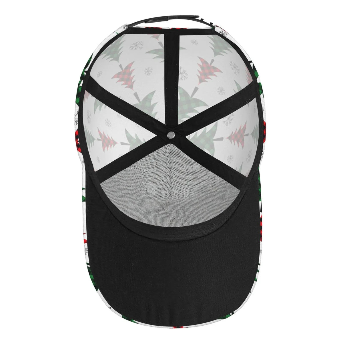 Balery Baseball Cap Adjustable Size for Running Workouts and Outdoor Activities All Seasons Dad Hat(Buffalo Plaid Christmas Trees)