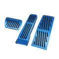 3 Pcs Car Gas Accelerator Brake Foot Rest Pedal Protection Pad for Mazda CX-30 2020-2021 Antislip Blue