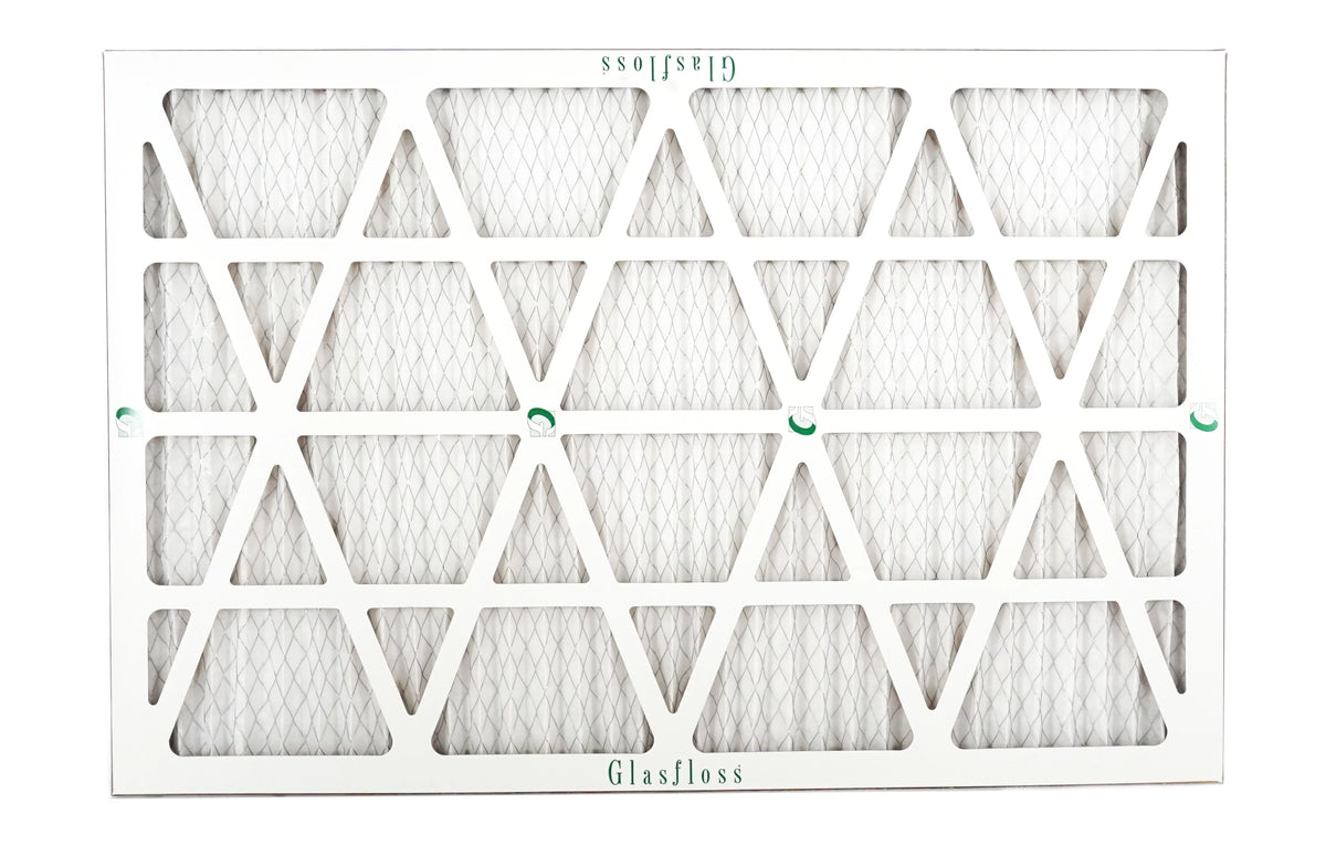 Glasfloss Air Filter 18x24x2 - 2" MERV 10 - (Pack of 12) - Pleated AC or HVAC Air Filter - Furnace Air Filter - Home or Office - Made In The .