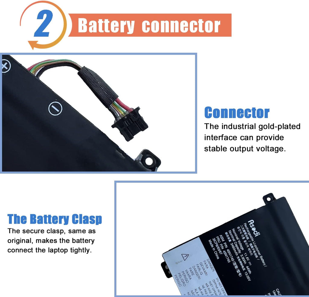 45N1742 Laptop y Compatible with Lenovo ThinkPad T550 T550s T560 W550 W550s P50S Series Notebook 45N1740