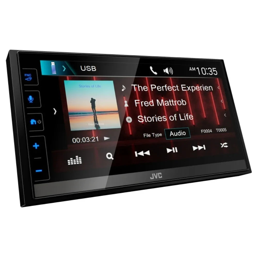 New JVC KW-M785BW 6.8" Shallow-Chassis Multimedia Receiver w/ Backup Bullet Camera