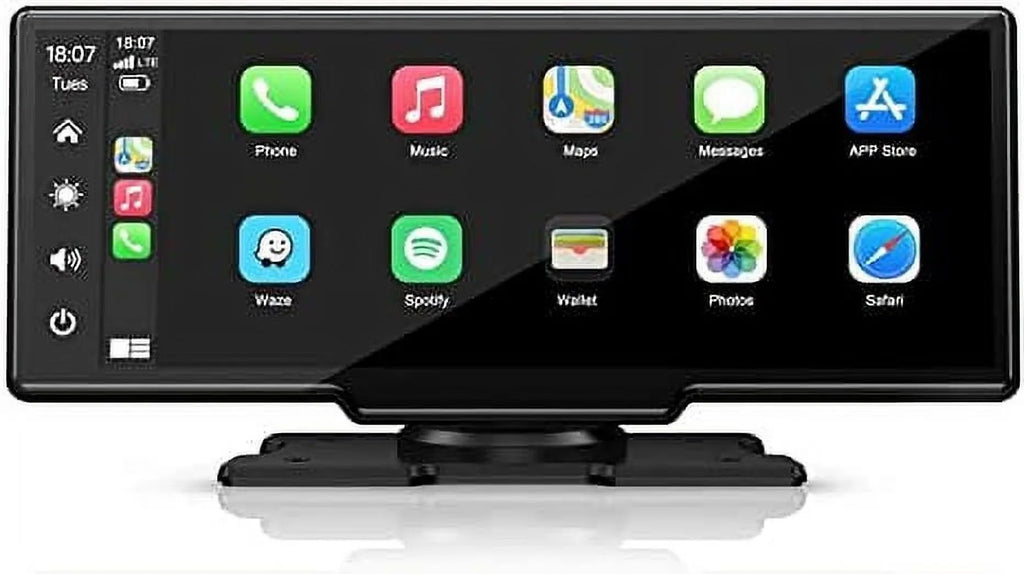 Polarlander 9.3" Wireless Carplay & Android Auto Portable Car Stereo, Front Dash Cam, Backup Camera, Bluetooth Hands-Free Calling, HD IPS Touchscreen,Supports Most Cars