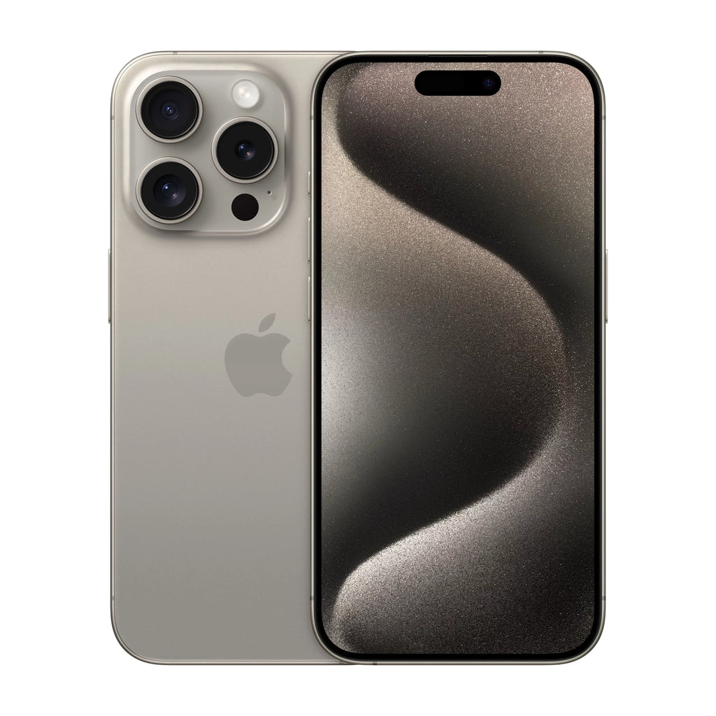 Straight Talk Apple iPhone 15 Pro, 256GB, Natural - Prepaid Smartphone
