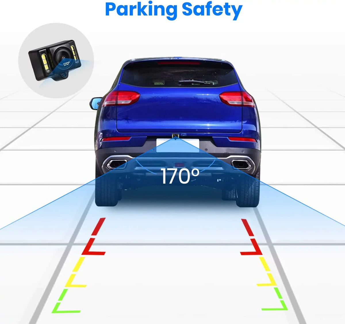 AUTO-VOX T1400 Upgrade Wireless Backup Camera Kit , OEM Look Rear View Mirror Camera Monitor with Waterproof Super Night Vision Back Up Camera for Car/Trucks
