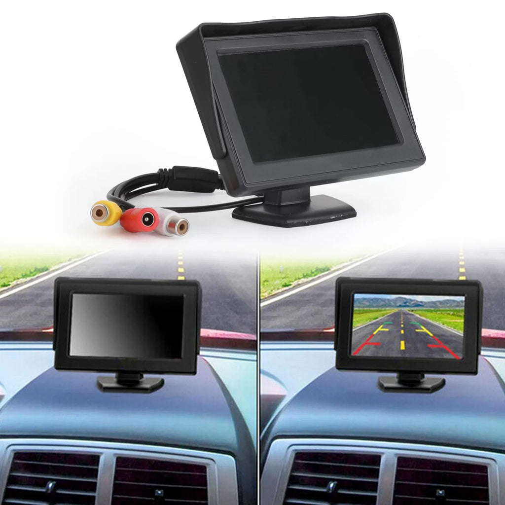 4.3" TFT LCD Car MonitorRear View HD Camera Display Reverse Monitor NTSC PAL